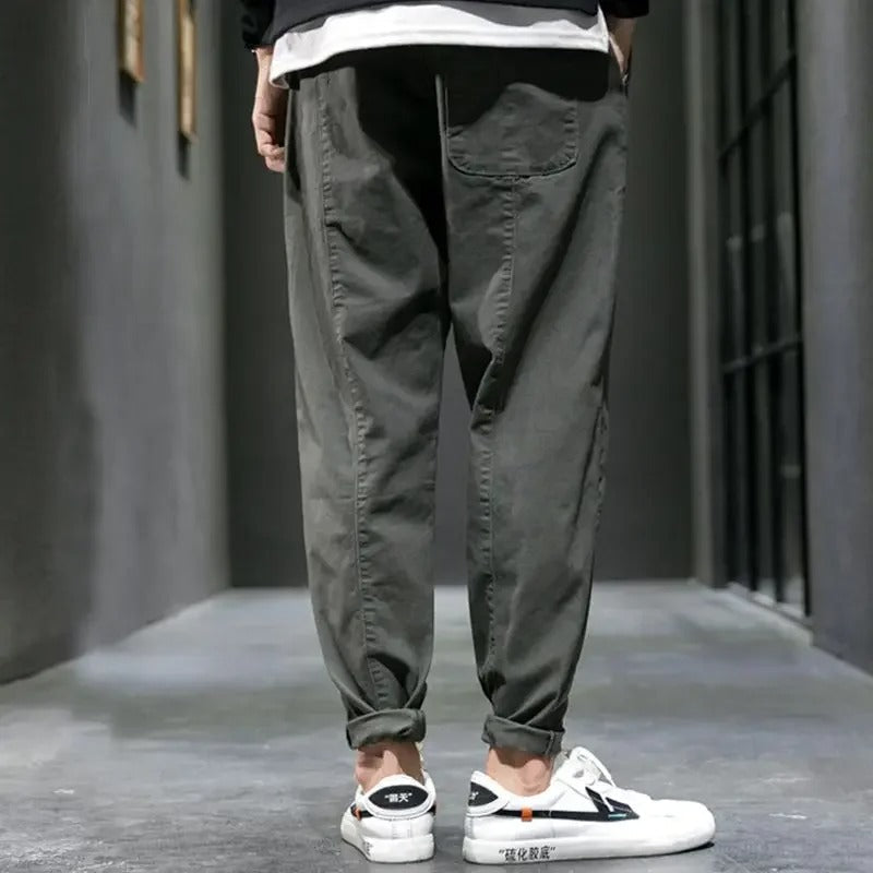 Elian | Men's Tapered Fit Drawstring Casual Trousers