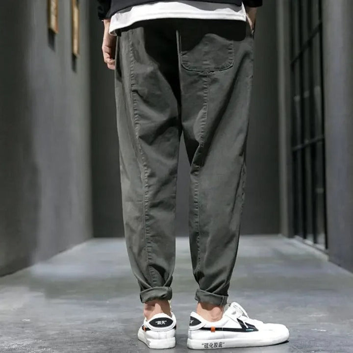 Elian | Men's Tapered Fit Drawstring Casual Trousers