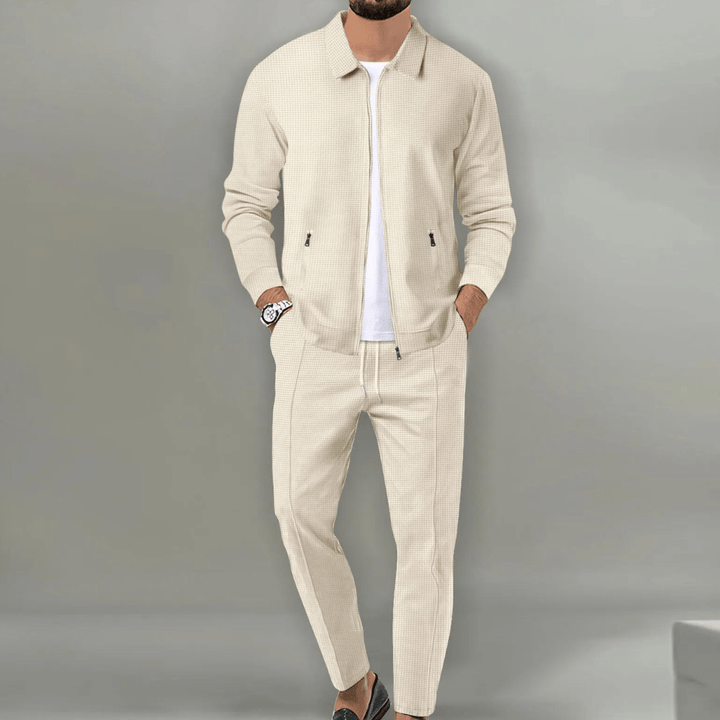 Adrian | Men's Slim-Fit Zip Front Tracksuit Set