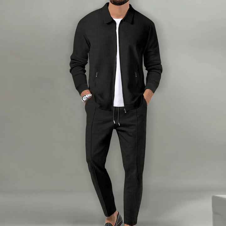 Adrian | Men's Slim-Fit Zip Front Tracksuit Set