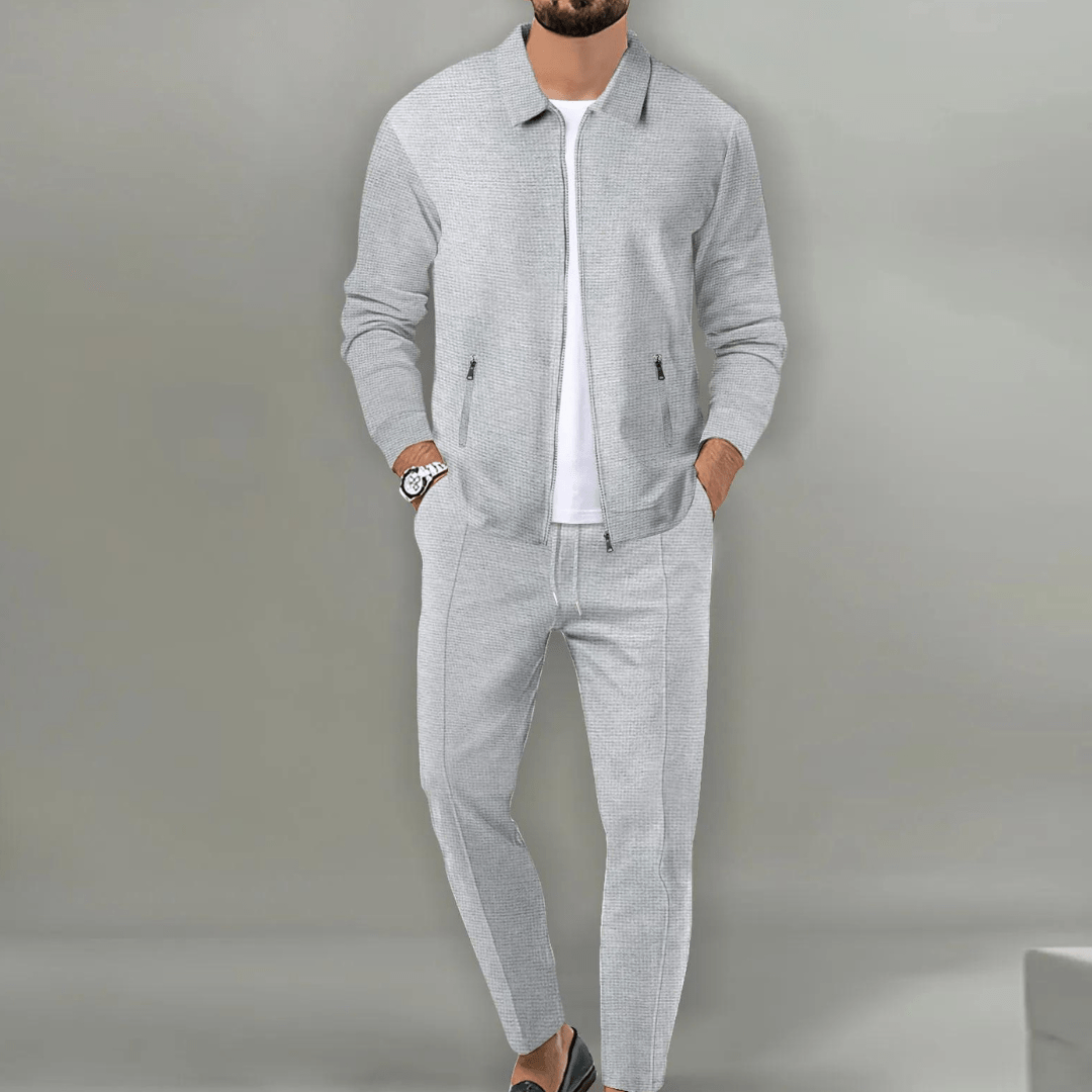 Adrian | Men's Slim-Fit Zip Front Tracksuit Set