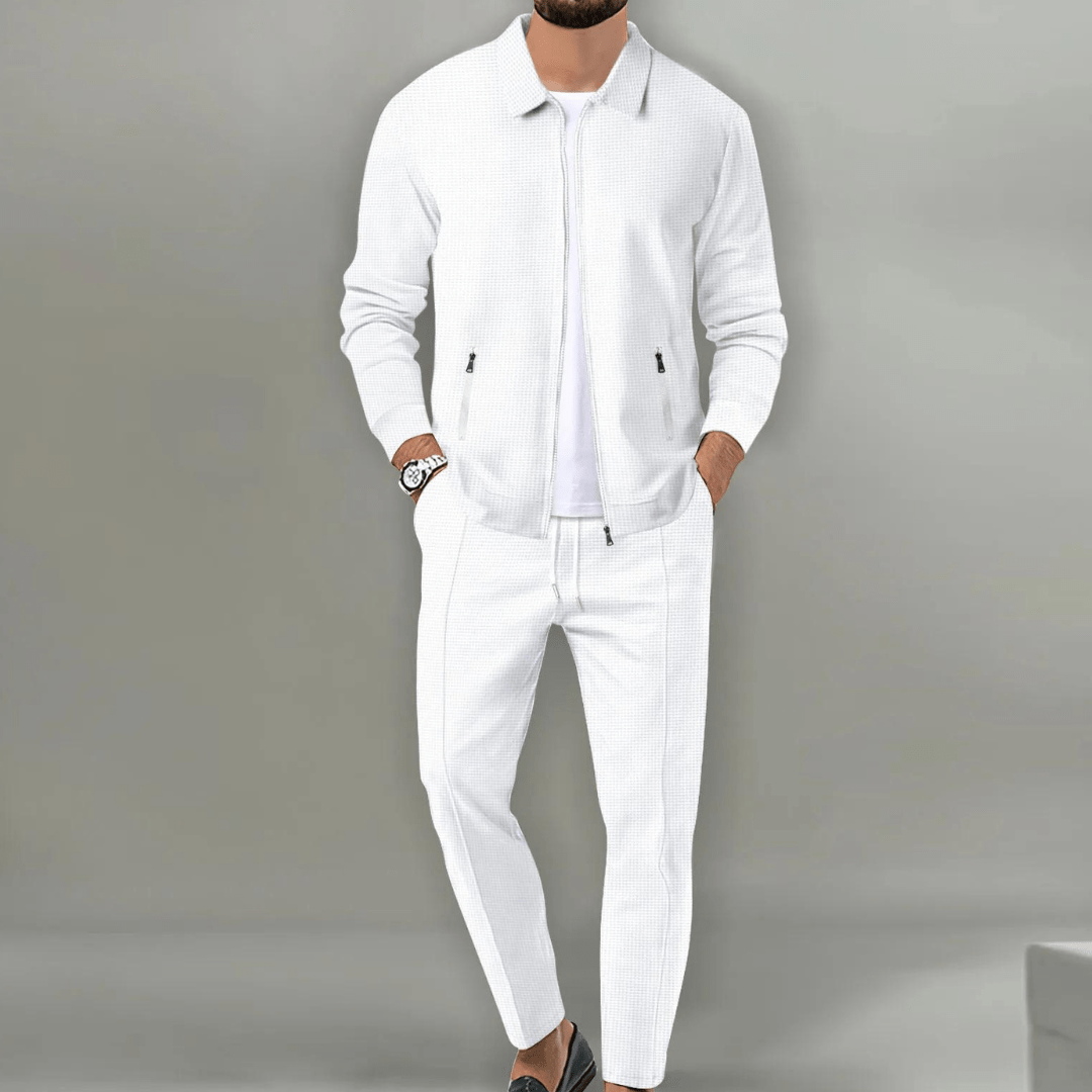 Adrian | Men's Slim-Fit Zip Front Tracksuit Set