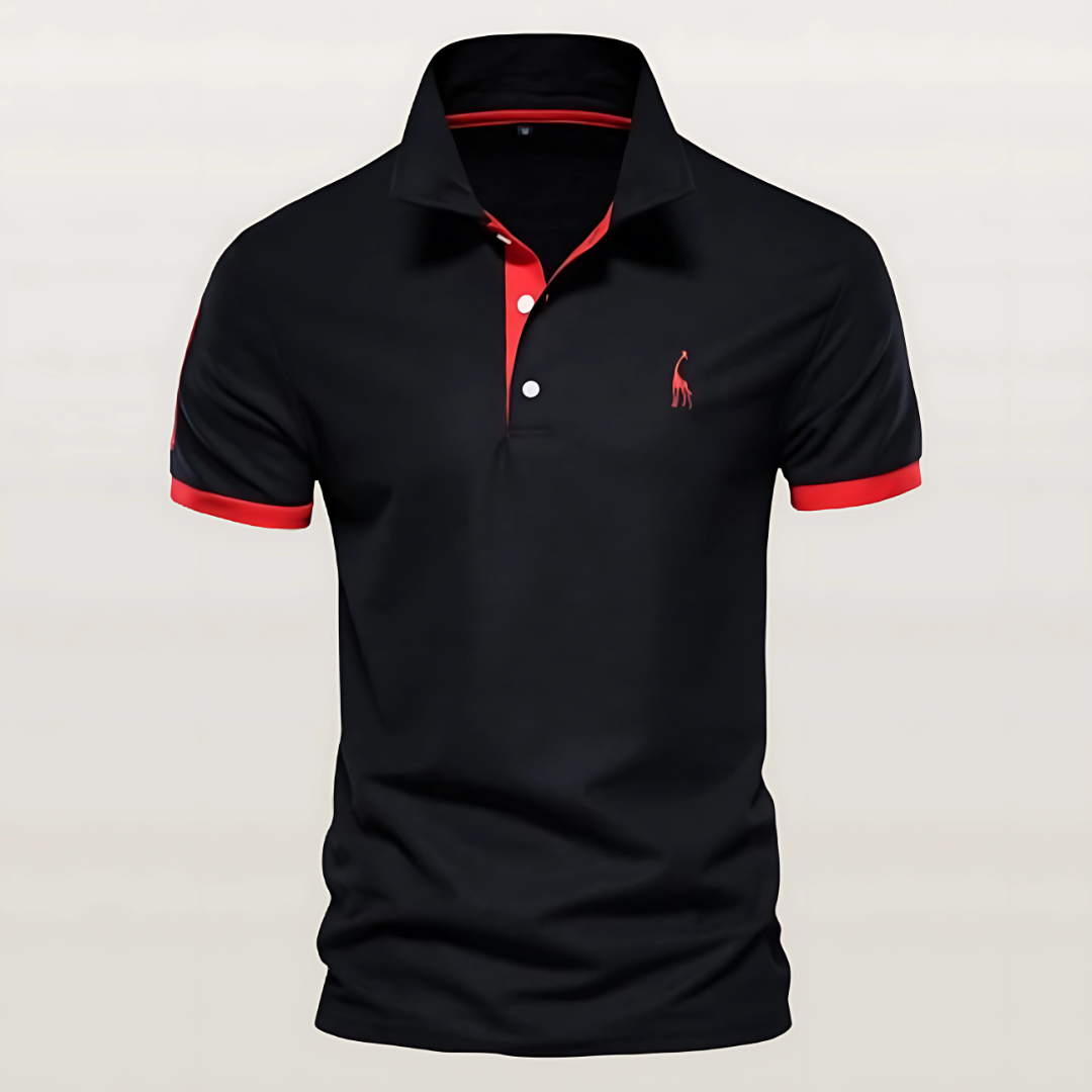 Adrian | Men's Slim Fit Polo With Contrast Trim