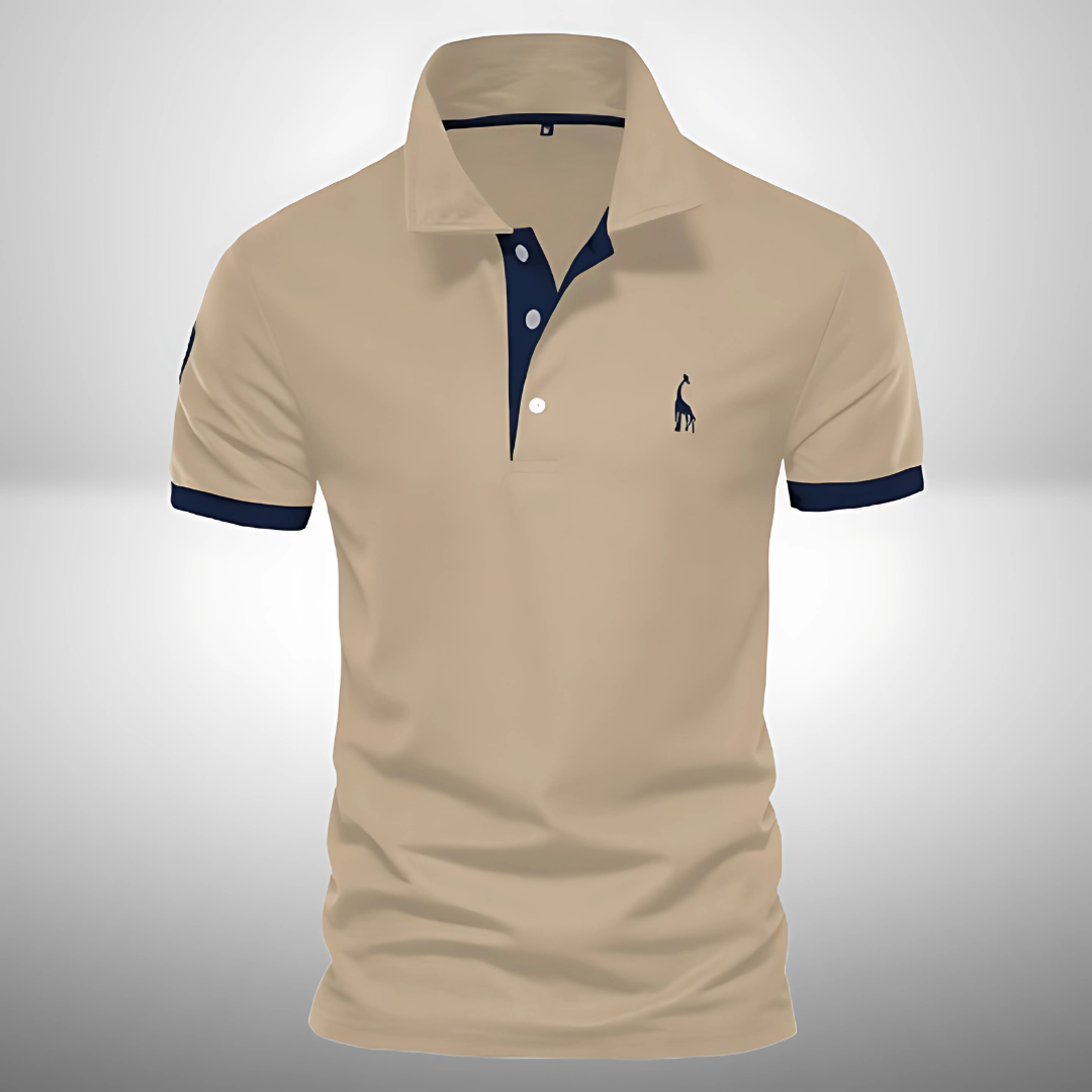 Adrian | Men's Slim Fit Polo With Contrast Trim