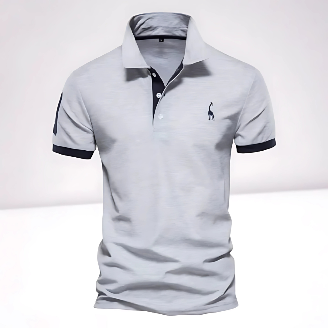 Adrian | Men's Slim Fit Polo With Contrast Trim