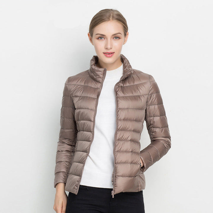 Elara | Women's Quilted Zip Front Puffer Jacket