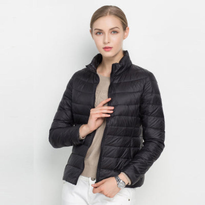 Elara | Women's Quilted Zip Front Puffer Jacket