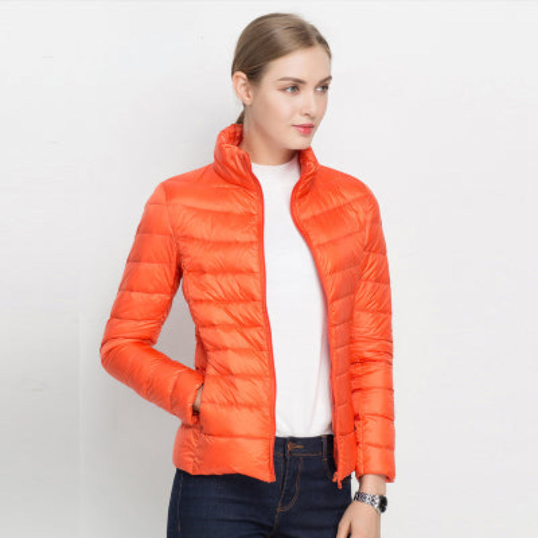 Elara | Women's Quilted Zip Front Puffer Jacket
