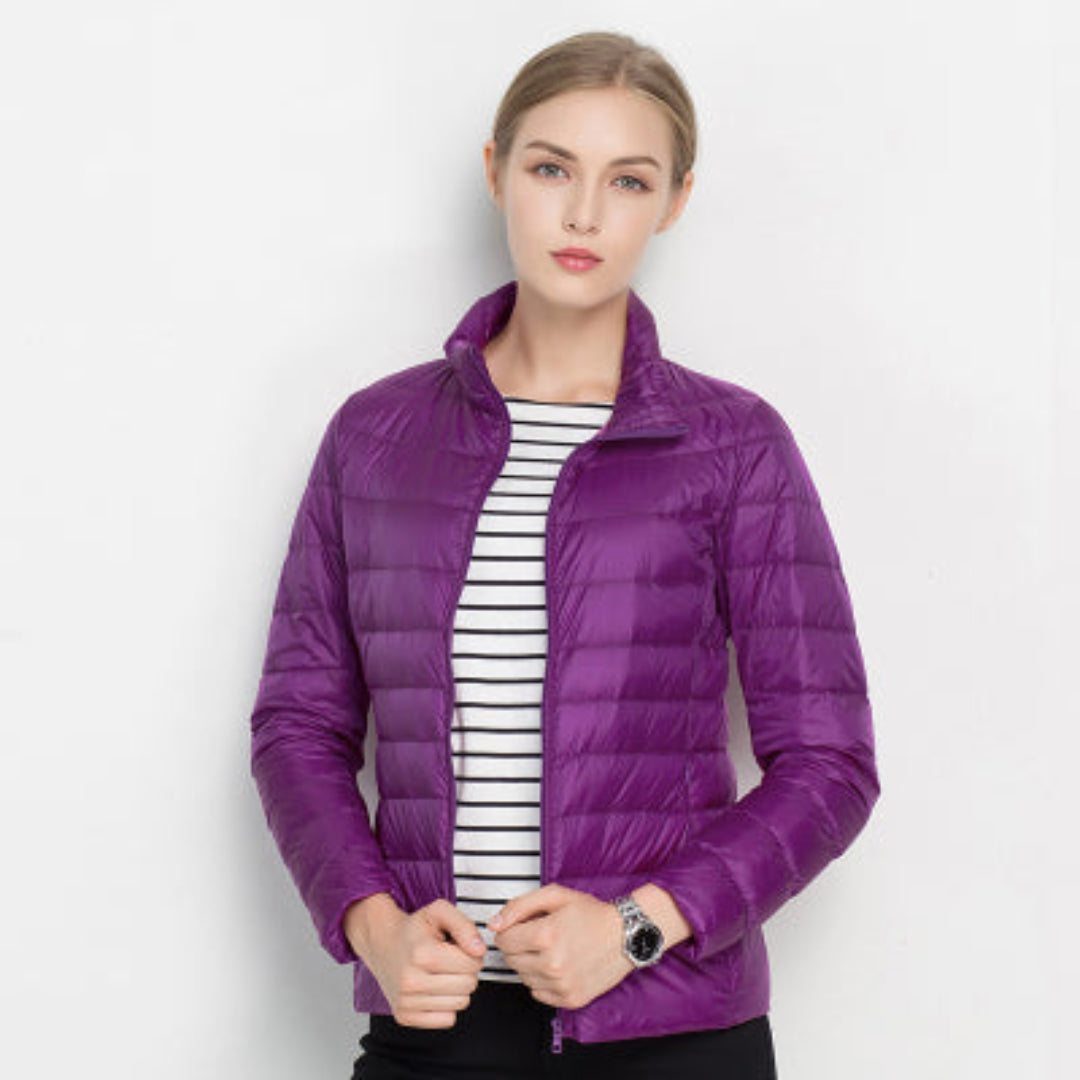 Elara | Women's Quilted Zip Front Puffer Jacket