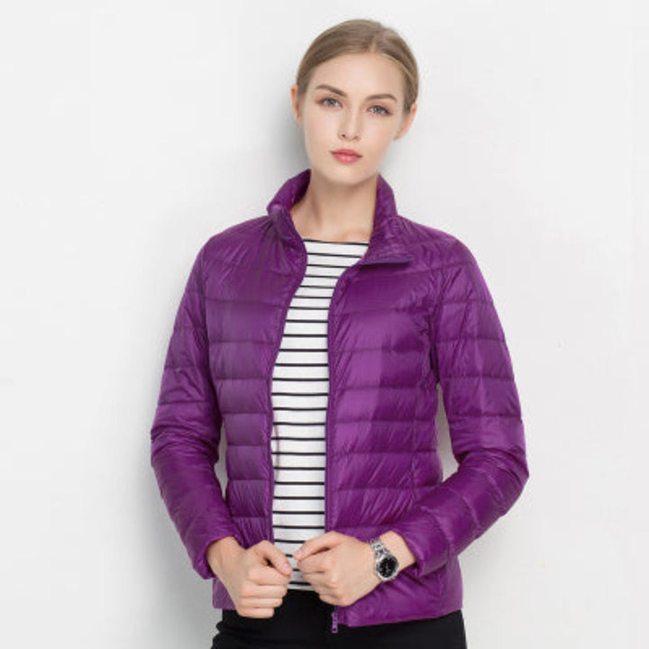Elara | Women's Quilted Zip Front Puffer Jacket