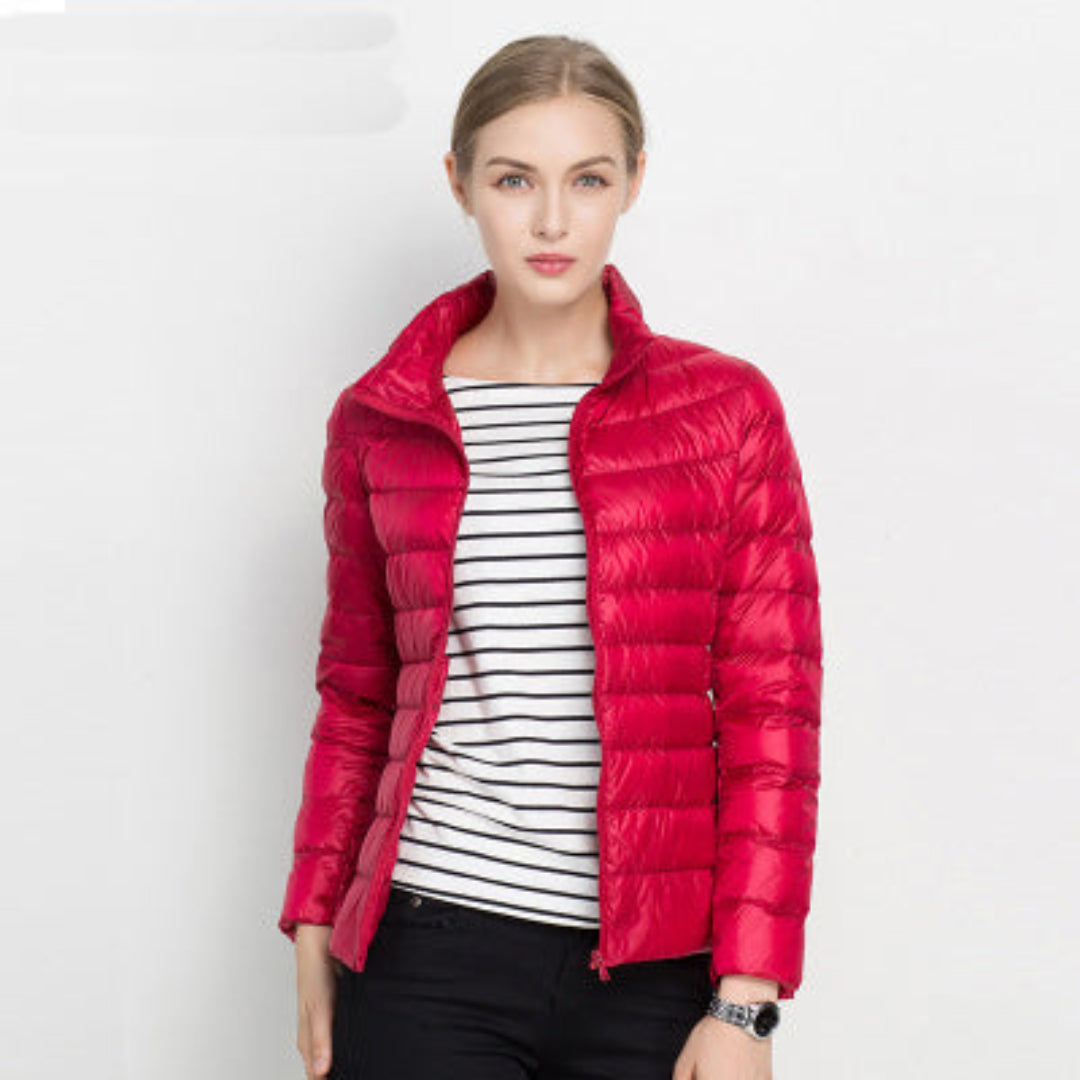 Elara | Women's Quilted Zip Front Puffer Jacket
