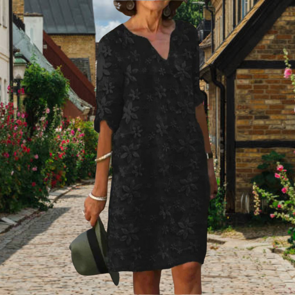 Sophie | Women's Floral V-Neck Midi Summer Dress