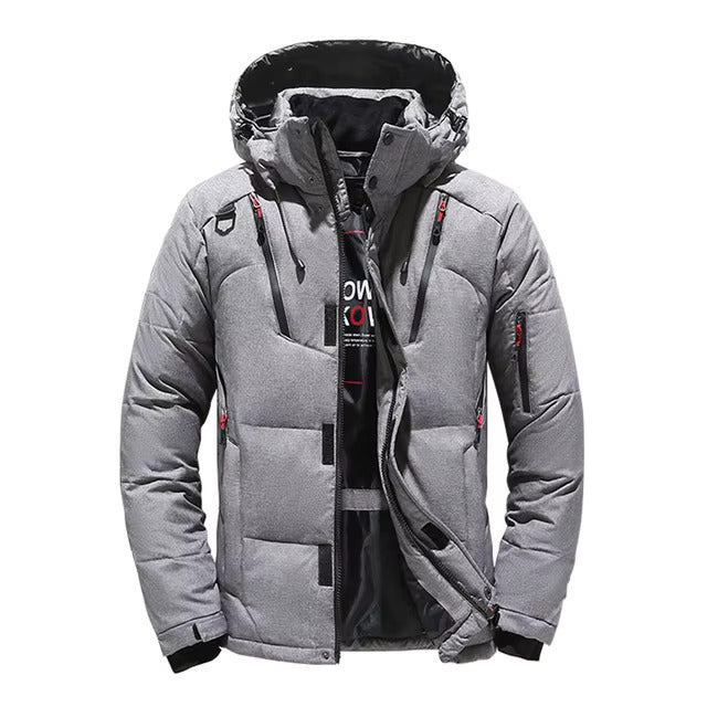 Men's Down Jacket Water-Resistant Wind-Resistant Winter Insulated Coat
