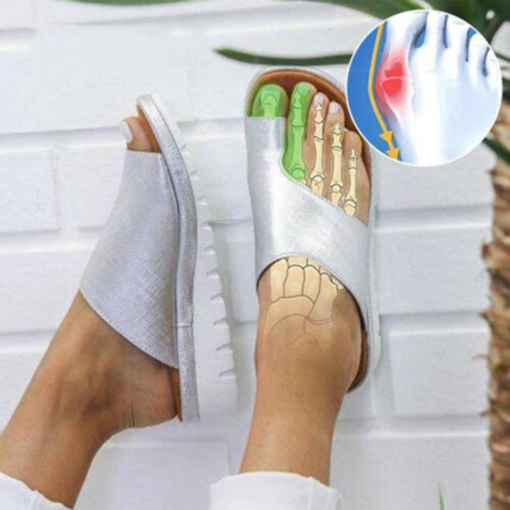 Lunara | Women's Cross-Strap Open Toe Flat Sandals