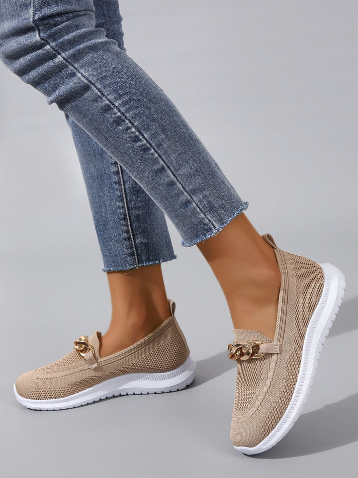 Calira | Women's Stretch Knit Slip-On Loafers