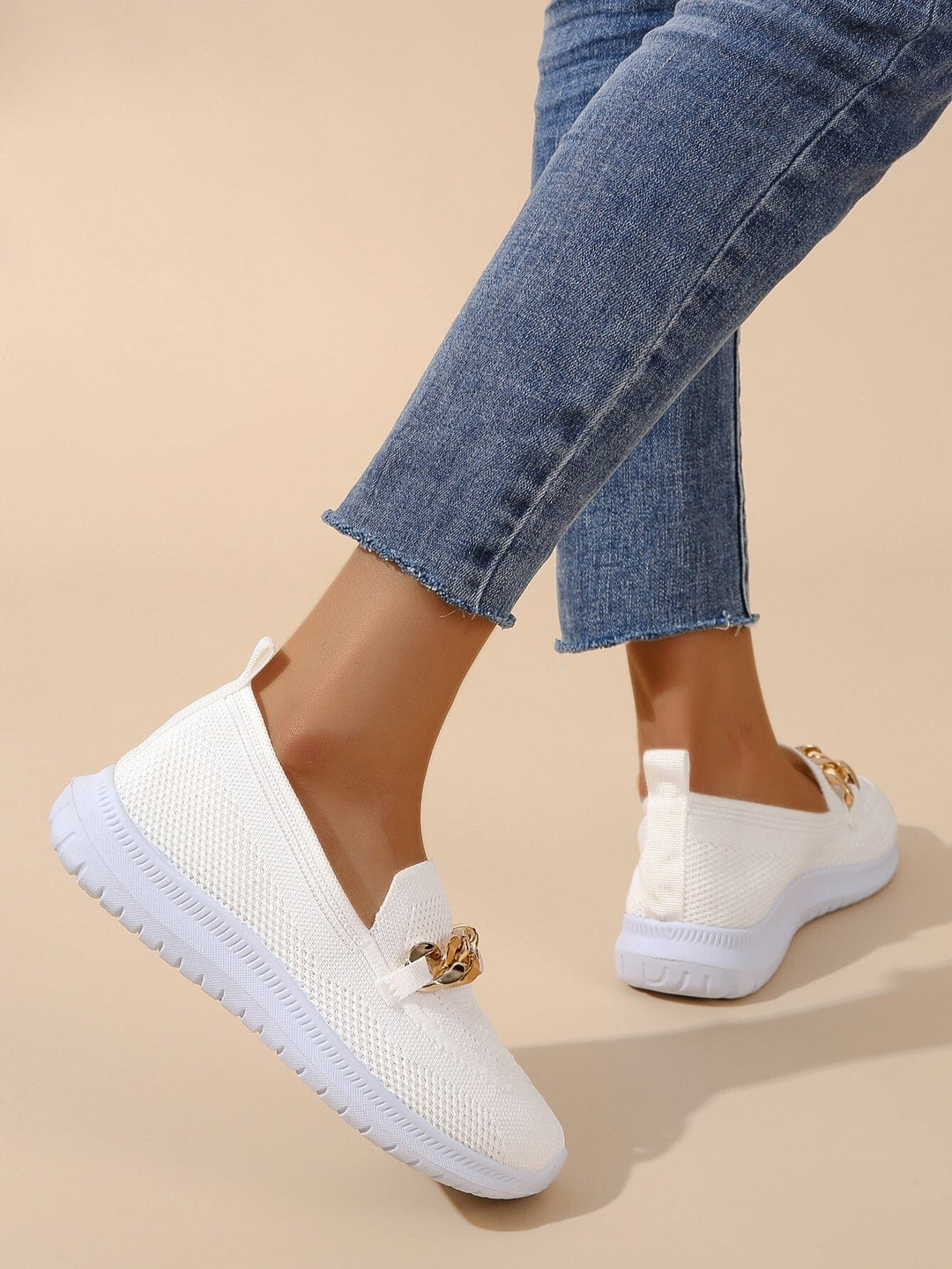 Calira | Women's Stretch Knit Slip-On Loafers