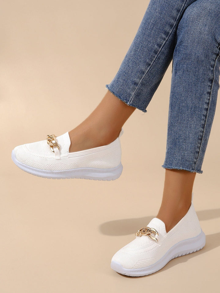 Calira | Women's Stretch Knit Slip-On Loafers