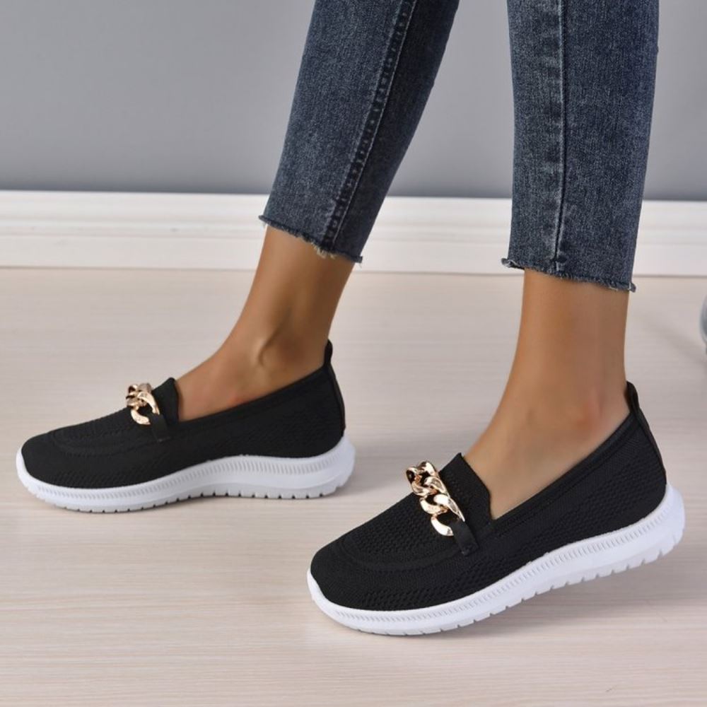 Calira | Women's Stretch Knit Slip-On Loafers