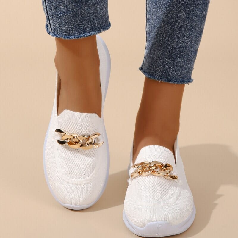 Calira | Women's Stretch Knit Slip-On Loafers