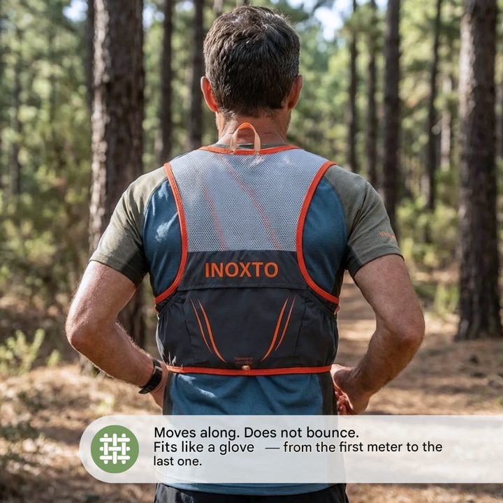 Trail Running Vest with Soft Flask Hydration Backpack Unisex