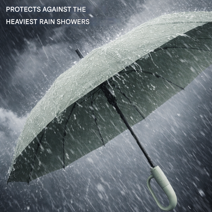 Wind-Resistant Automatic Folding Umbrella Compact Storm Protection