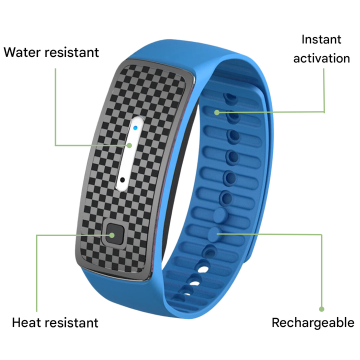 Ultrasonic Mosquito Repeller Bracelet Adjustable Outdoor Wristband