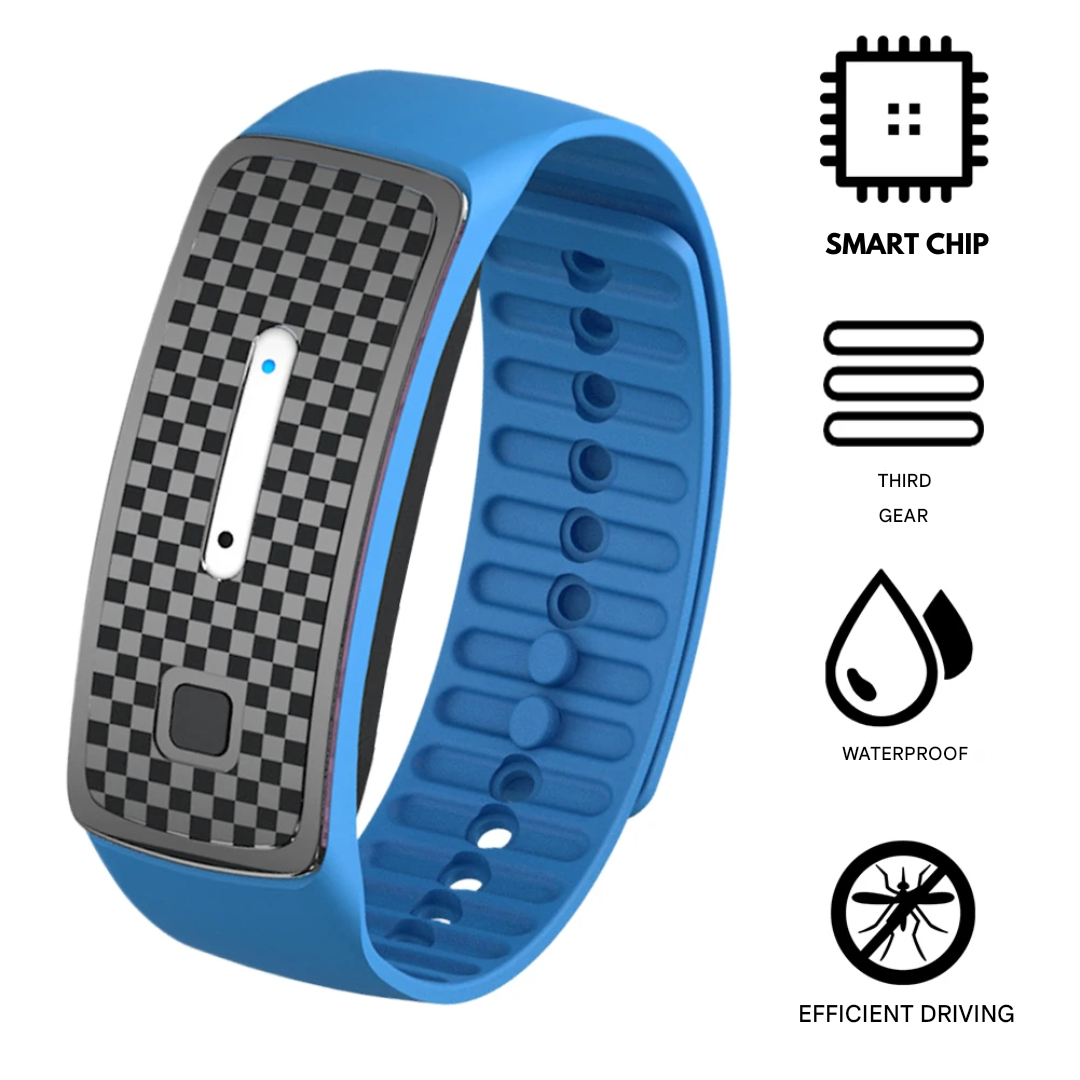 Ultrasonic Mosquito Repeller Bracelet Adjustable Outdoor Wristband