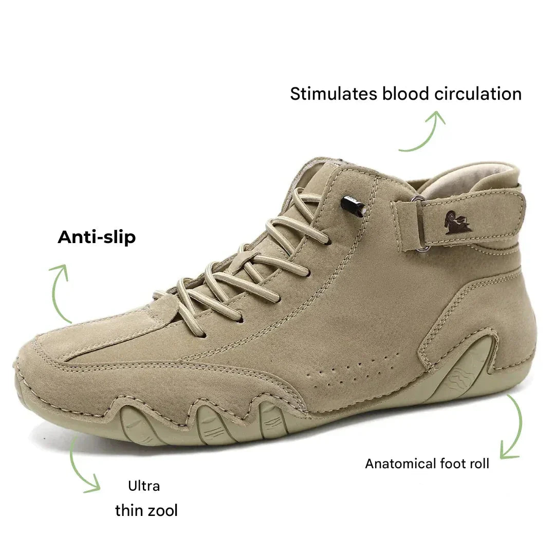 Men's Barefoot Shoes Waterproof Wide-Fit Minimalist Walking