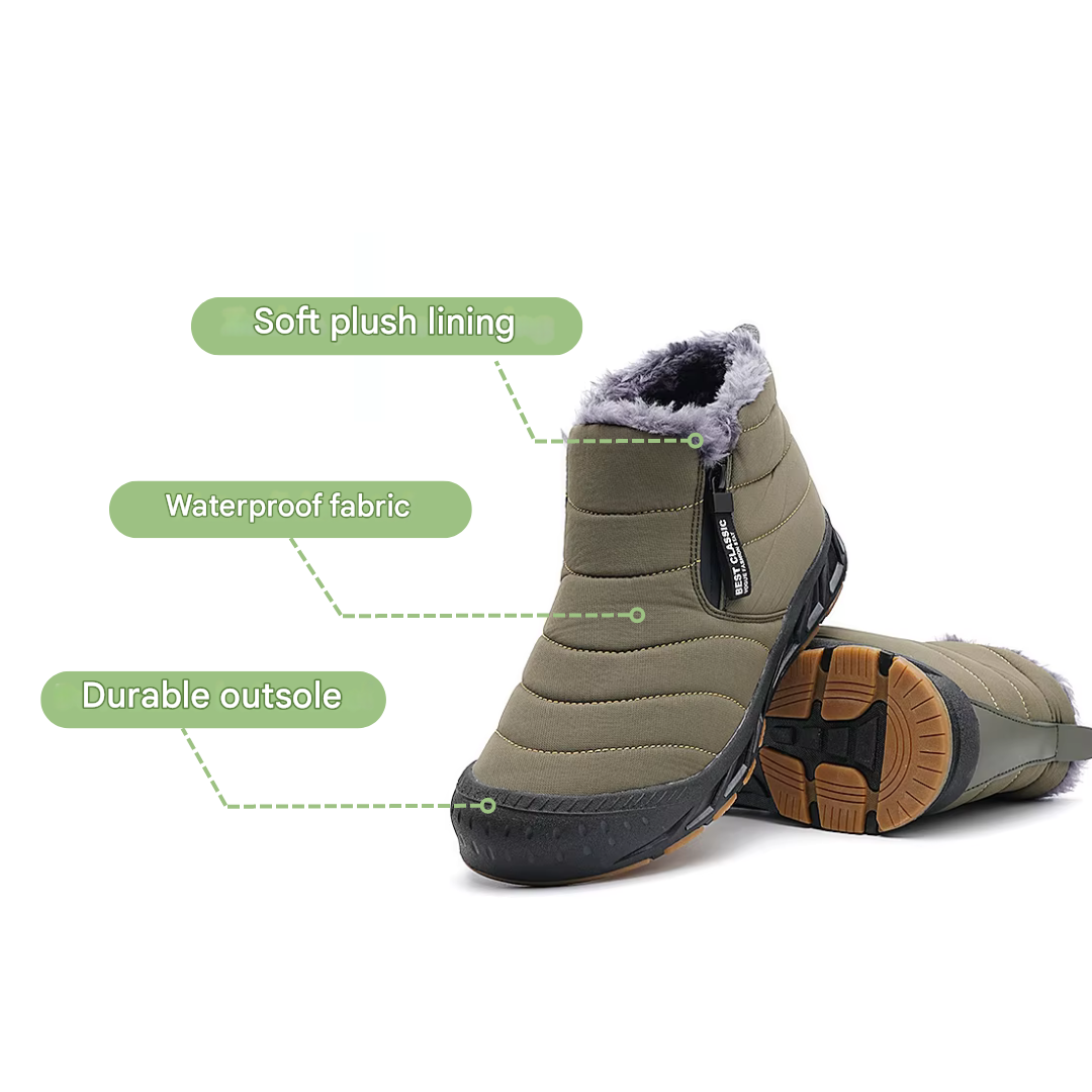 Men's Snow Boots Waterproof Insulated Warm Winter Outdoor