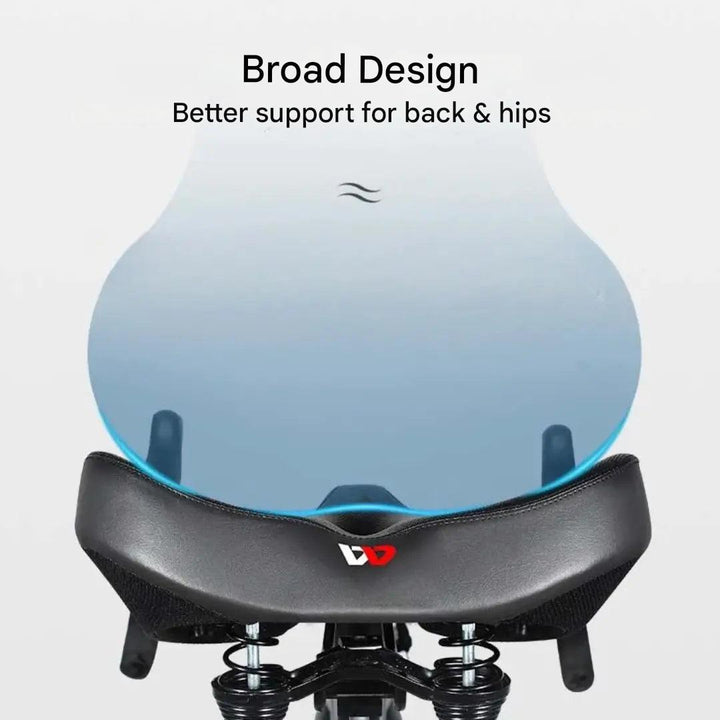 Ergonomic Bike Saddle Wide Comfortable Shock-Absorbing Seat