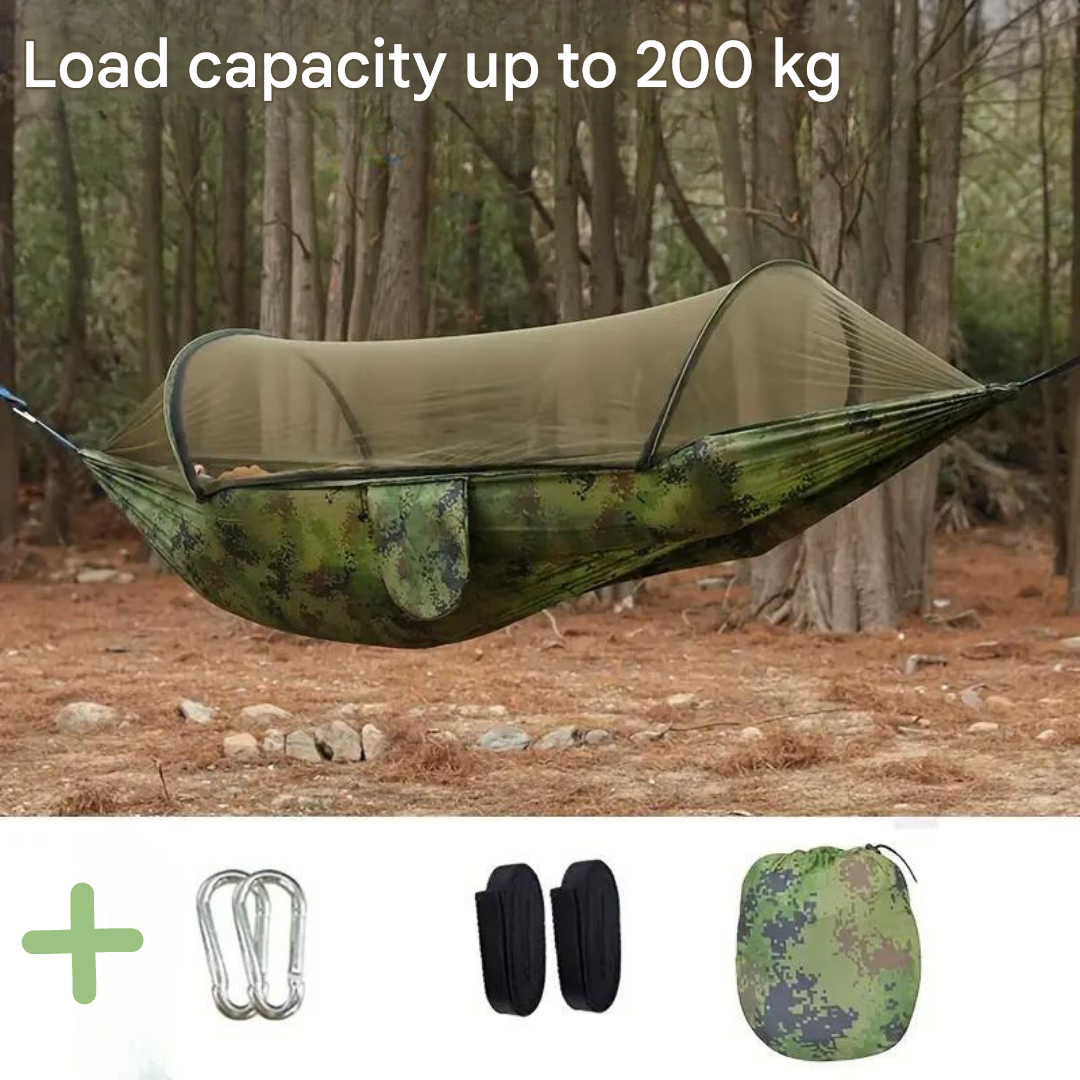 Camping Hammock with Mosquito Net Lightweight Outdoor Single