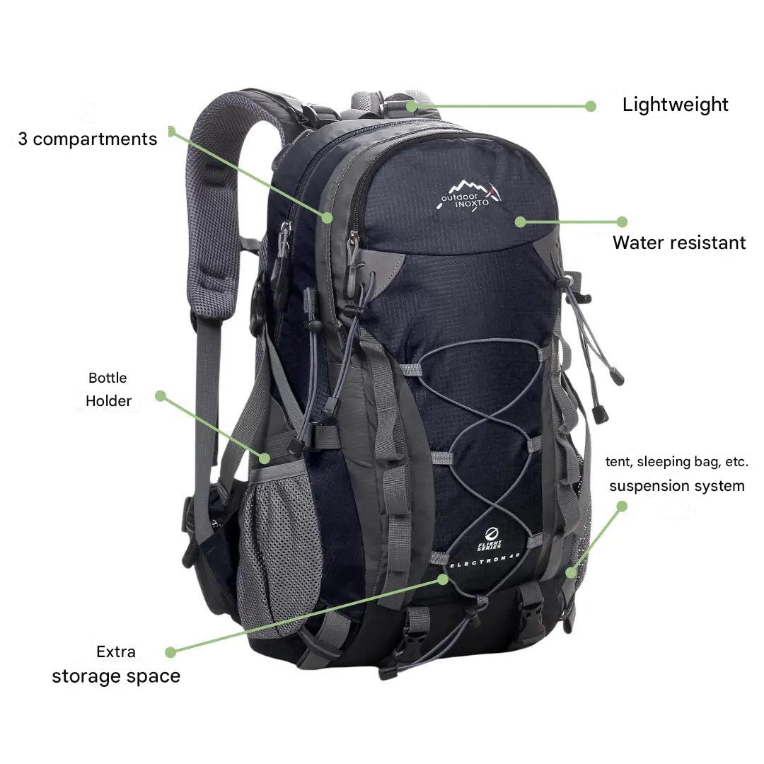 40-Litre Hiking Backpack Suspension Lightweight Trekking Pack