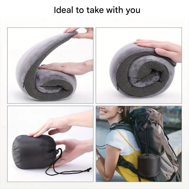 360 Degree Neck Pillow Memory-Foam Travel Airplane Support