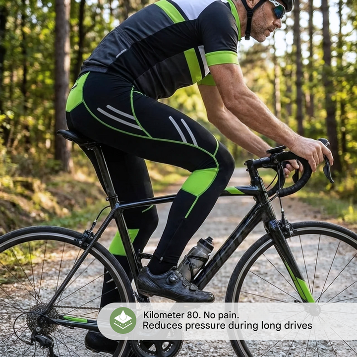 Men's Cycling Shorts Gel-Padded Long Breathable Bike Tight