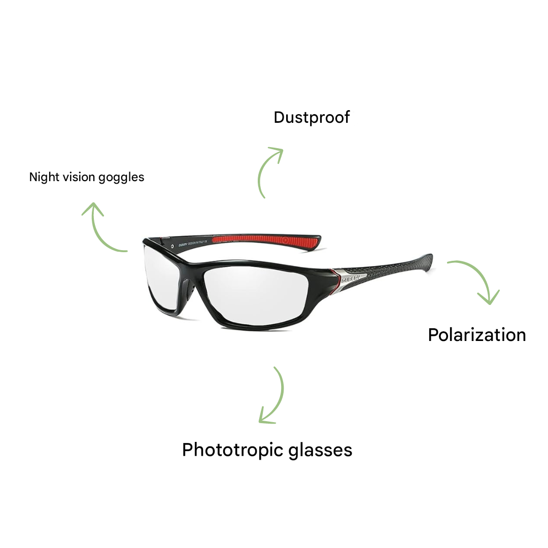 Men's Polarized Sports Sunglasses UV-Protection Lightweight Outdoor