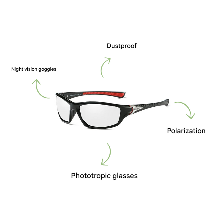 Men's Polarized Sports Sunglasses UV-Protection Lightweight Outdoor