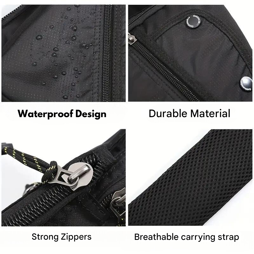 Anti Theft Crossbody Bag Water-Resistant Outdoor Travel Sling