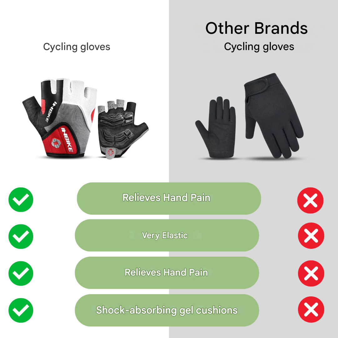 Cycling Gloves 3D Gel-Padded Breathable Anti Slip Bike