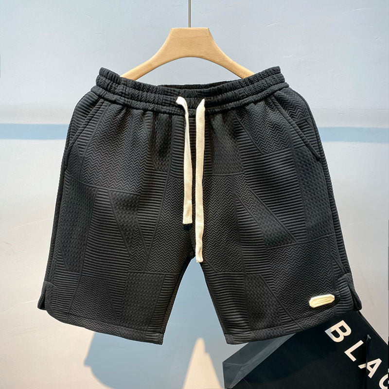 Soren | Men's Textured Drawstring Relaxed Fit Shorts