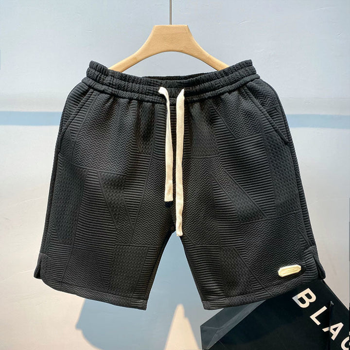 Soren | Men's Textured Drawstring Relaxed Fit Shorts