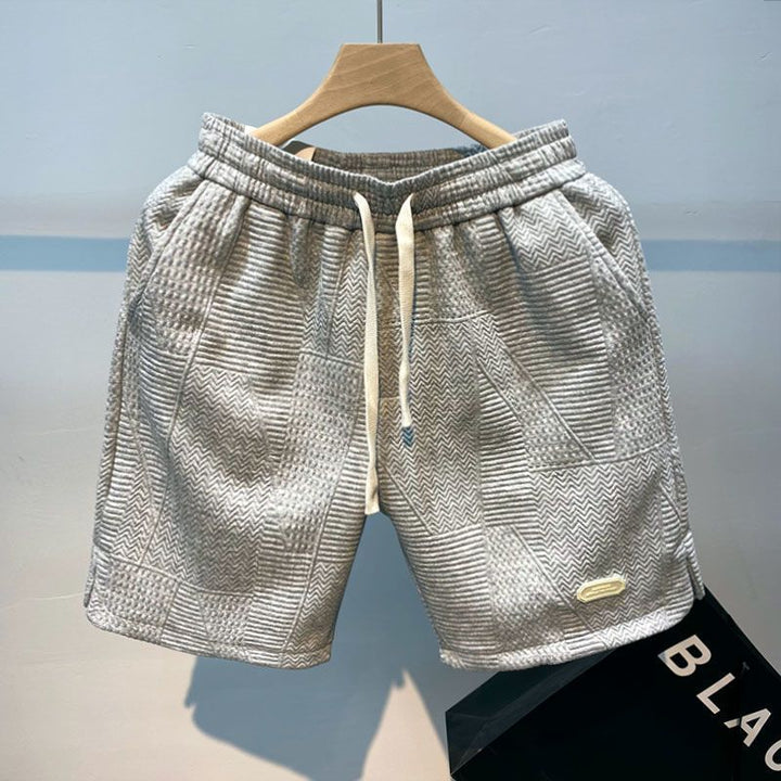 Soren | Men's Textured Drawstring Relaxed Fit Shorts