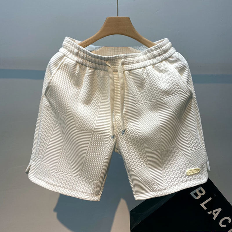 Soren | Men's Textured Drawstring Relaxed Fit Shorts