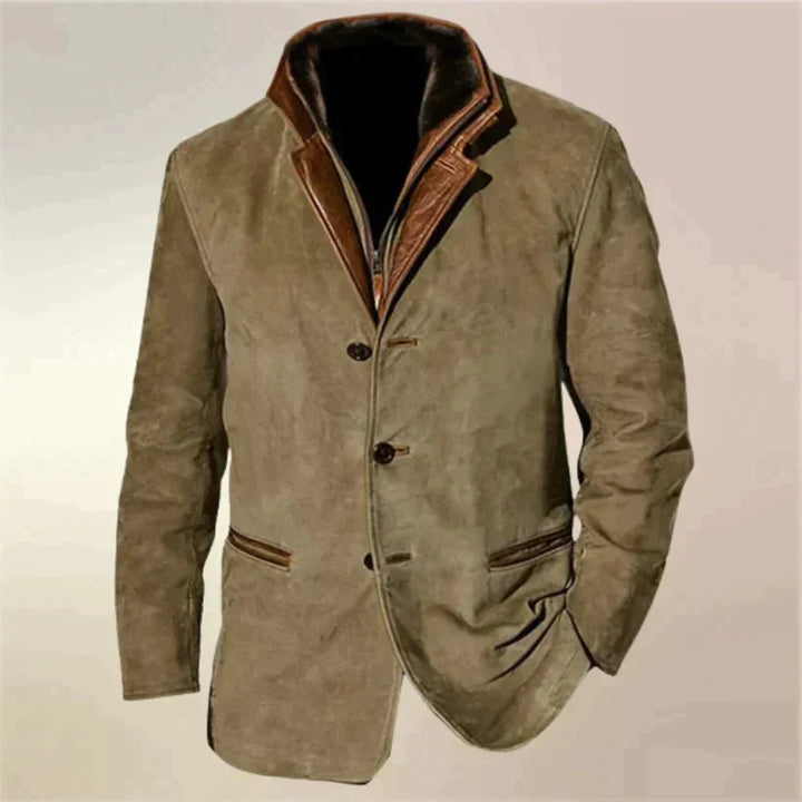 Victor | Men's Vintage Two-Tone Suede Jacket