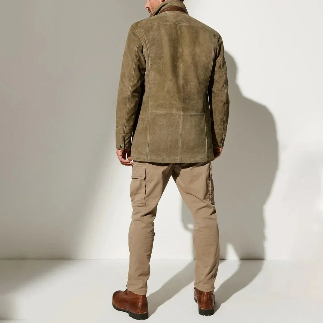 Victor | Men's Vintage Two-Tone Suede Jacket